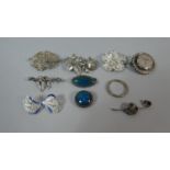 A Collection of Silver Costume Jewellery