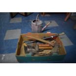 A Box of Various Hand Tools, To include Axe with War Department Stamp