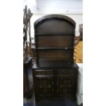 An Oak Dutch Dresser with Arched Top, 91cm Wide