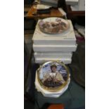 A Collection of Various Decorated John Wayne Plates