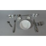 A Collection of Royal Doulton British Airways First Class Cutlery, Cruets, Bowls Etc