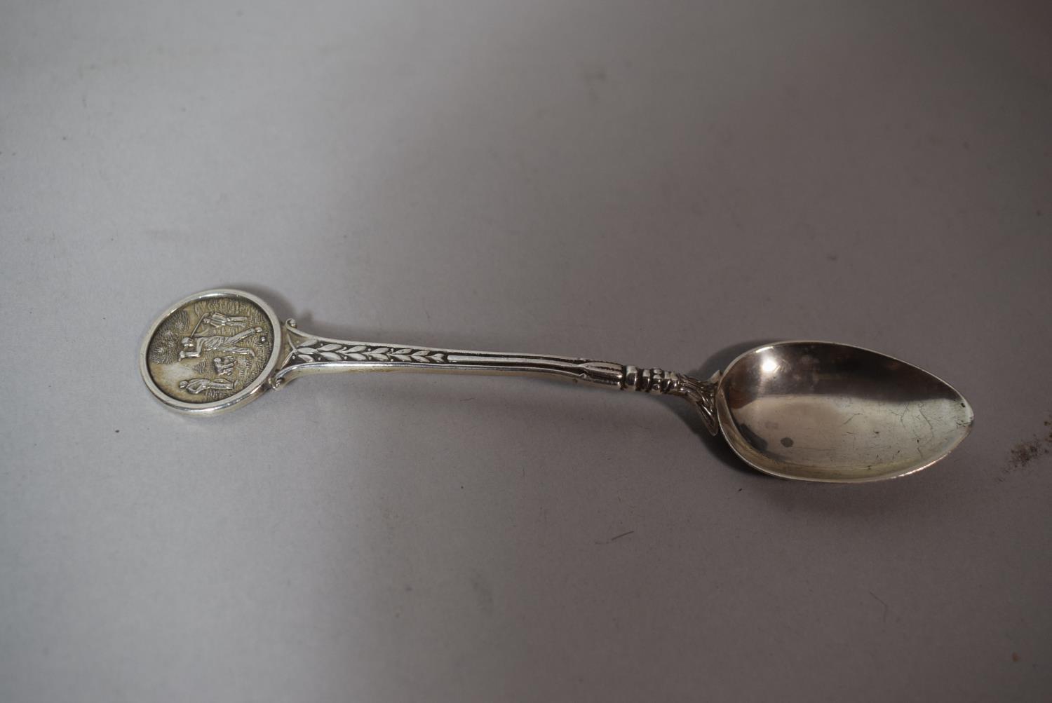 A Collection of Boxed Silver Plated Cutlery Together with a Silver Golfing Teaspoon - Image 2 of 3