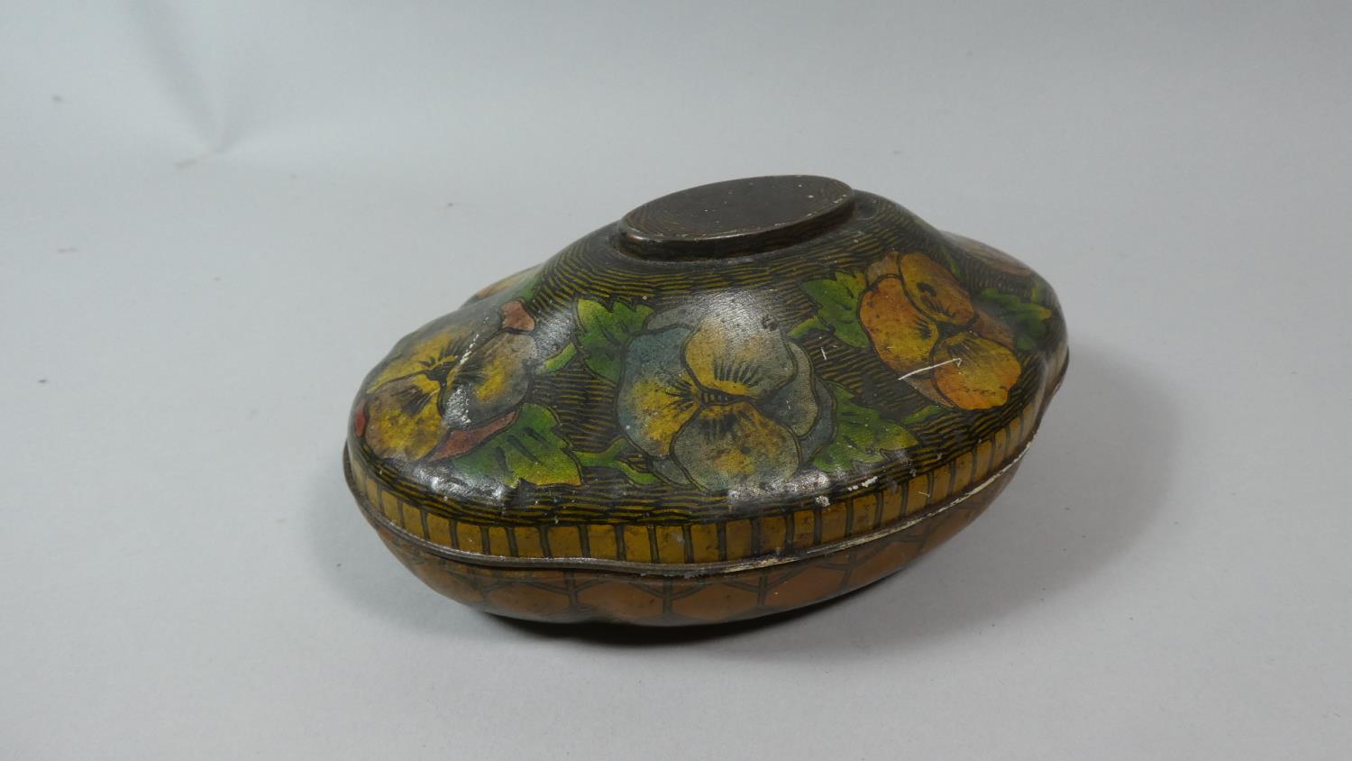A Vintage Rowntrees Tin with Floral Decoration, 18cm Wide