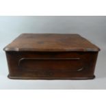 A Late Victorian Mahogany Box with Hinged Lid, 56cm WIde