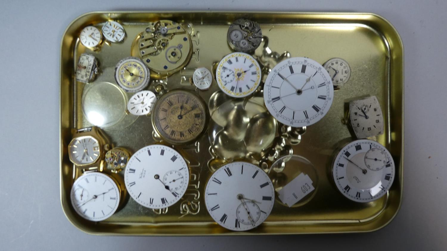 A Collection of Wrist and Pocket Watch Movements etc