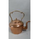 A Late 19th Century Large Copper Kettle, 31cm High