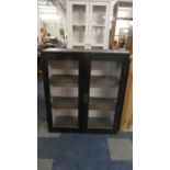 A 19th Century Glazed Bookcase Top, 91cm Wide