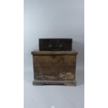 A 19th Century Pine Work Box and a Later Example