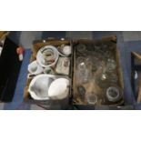 Two Boxes of China and Glassware