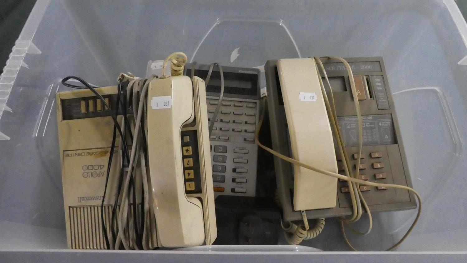 A Collection of Three 1970's Telephones to Include Payphone etc