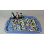 A Tray Containing Wade Whimsies and Wade Hamm's Figures