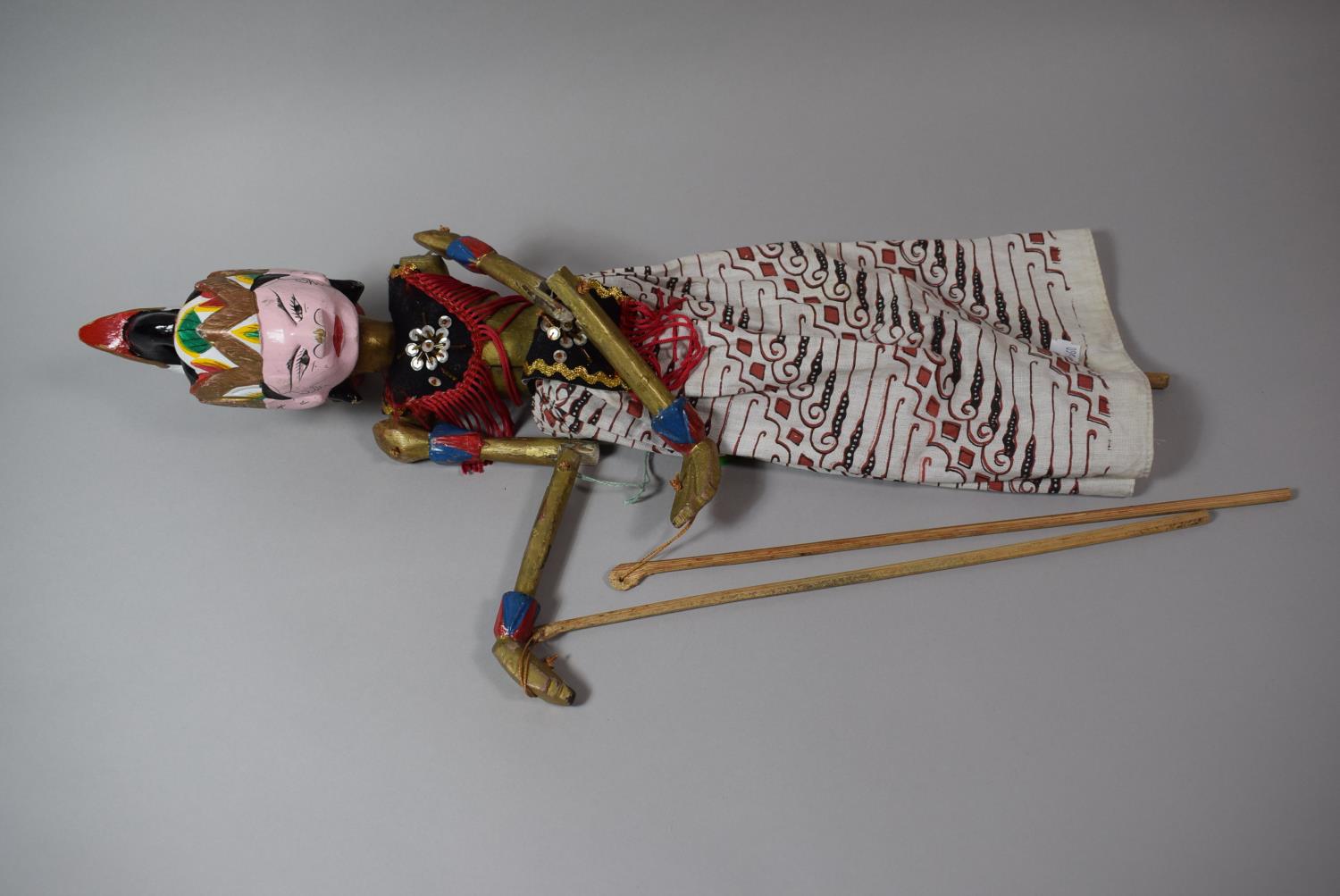 A Carved Wooden Indian Puppet, 51cm High