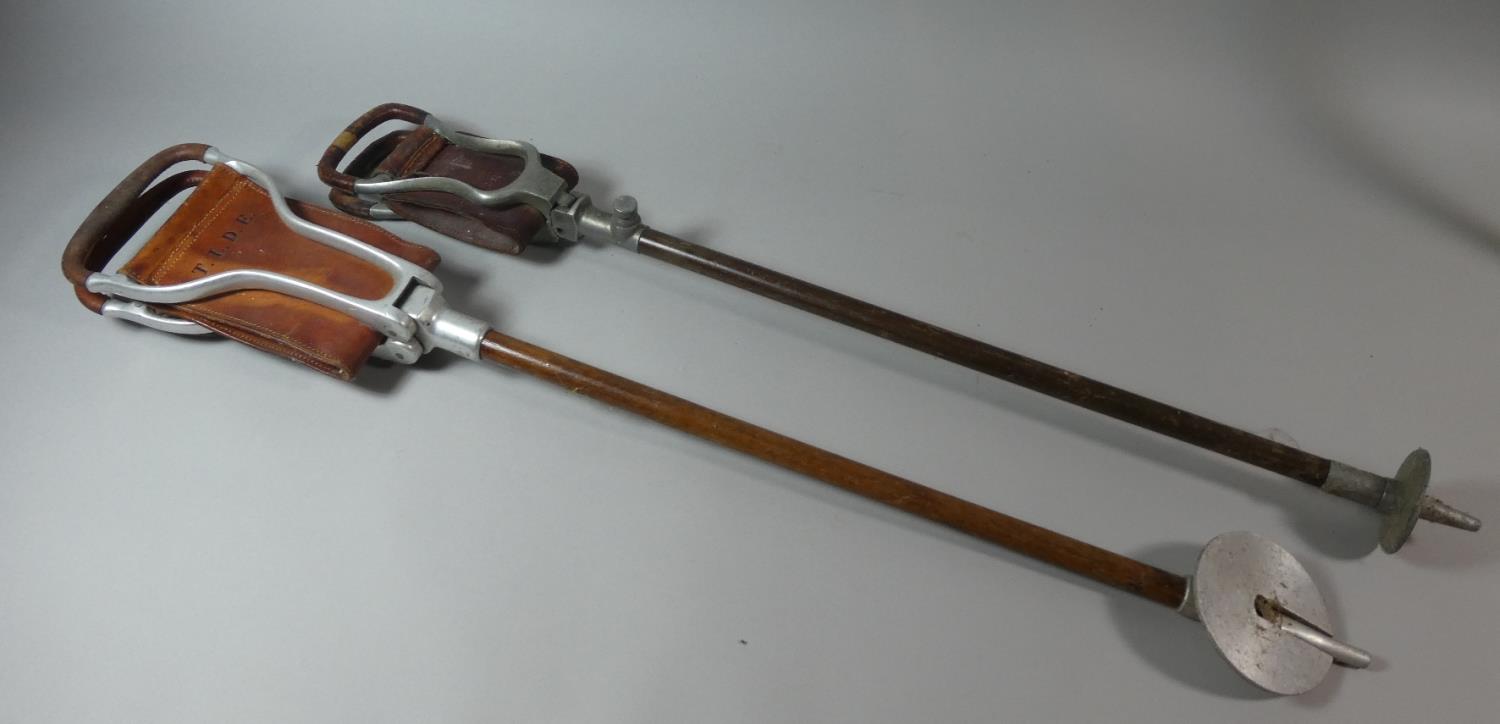 Two Vintage Shooting Sticks