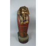 A Novelty Shelved Cabinet in the Form of a Egyptian Pharaoh, 69cm High