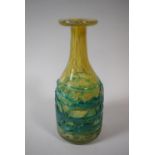 A Mdina Two Tone Glass Vase, 20cm High