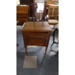 An Edwardian Mahogany Bedside Cabinet, 56cm Wide