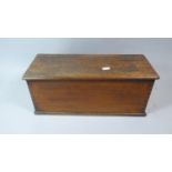 A 19th Century Mahogany Box, Hinged Opening, 43cm Wide