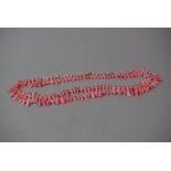 A Pink Coral Double String Necklace