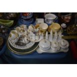 A Collection of Ceramics to Include Various Crested ware, Two Royal Doulton Series Ware Cups and