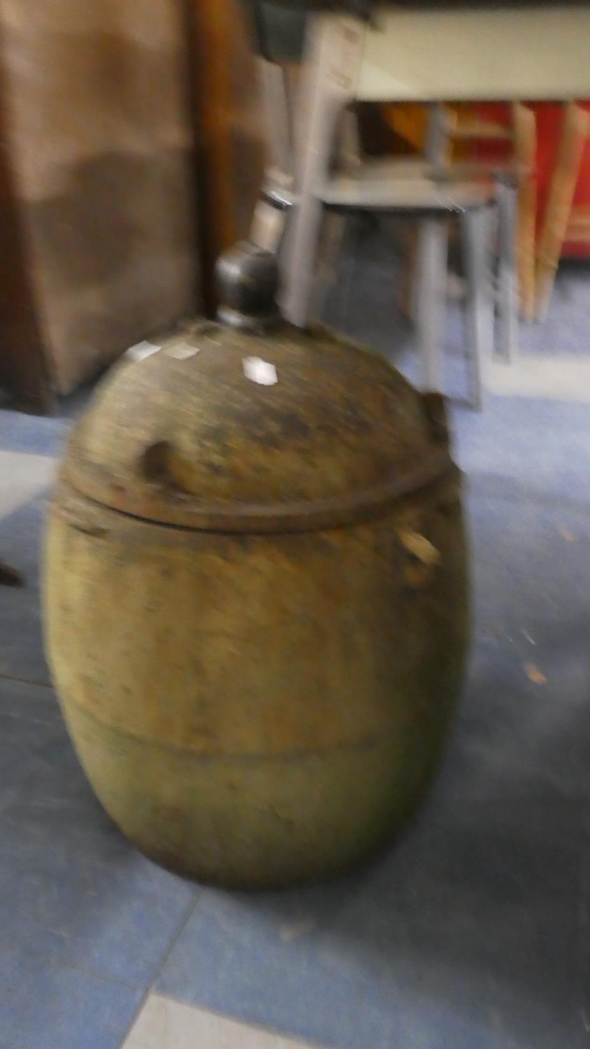 A Vintage Cast Metal Clark's 7 Gallon Boiler, 52cm High