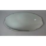 A Vintage Oval Bevel Edge Wall Mirror