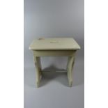 A Painted 19th Century Stool, 40cm Wide