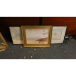 Three Framed Water Colours