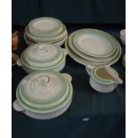 A Collection of Royal Doulton Duke of York Dinnerwares to Include Three Graduated Meat Plates,