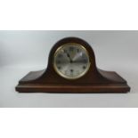 An Edwardian Oak Cased Westminster Chime Napoleon Hat Mantle Clock, 52cm Wide