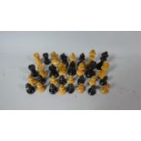 A Full Set of Staunton Style Chess Pieces, the King 7cm High