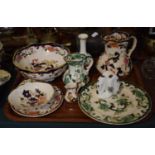 A Collection of Masons Mandalay, Mandarin, Chartreuse China to Include Jugs, Bowls, Plates etc