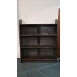 An Oak Four Shelf Open Bookcase, 76cm Wide