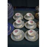 Six Royal Albert Enchantment Cups and Saucers