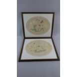 A Pair of Framed Water Colours by Norman Voice Depicting Bees and Butterflies