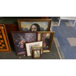 A Collection of Various Pictures, Prints and Tapestry of Mona Lisa