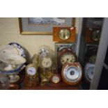 A Collection of Various Pillar and Mantle Clocks etc