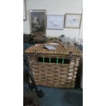 A Wicker Basket, 42cm Wide