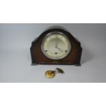 A Mid 20th Century Oak Cased Westminster Chime Mantle Clock