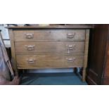 An Oak Three Drawer Bedroom Chest, 101cm Wide