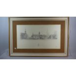 A Framed Limited Edition Print, Shrewsbury School, 69cm Wide