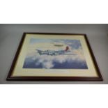 A Framed WWII Aircraft Print, Favorite Lady