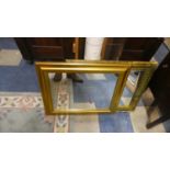 Two Gilt Framed Wall Mirrors, 63cm Wide