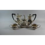 A 20th Century Silver Plated Five Piece Teaservice