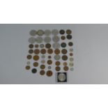 A Collection of British Coins to Include Victorian Pennies, Churchill and Other Crowns etc