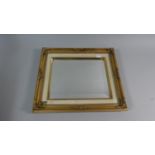 A Modern Gilt Framed Rectangular Mirror, 35cm High