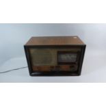 A Vintage Walnut Cased Radio, 42cm Wide