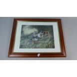 A Framed Print Depicting Tiger Family