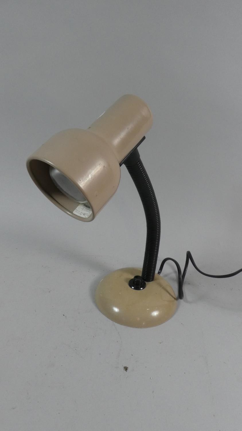 A Vintage Adjustable Desk Top Reading Lamp by Macalamp, 30cm High