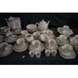 A Collection of Johnson Brothers Floral Pattern Breakfastwares to Include Six Trios, Six Bowls,