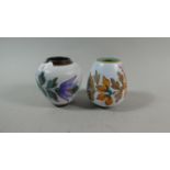 Two Small Gouda Vases, 9cm High